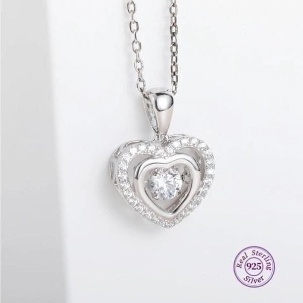 The Princess Darling Necklace in 925 silver and cubic zirconia - Image 1
