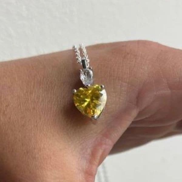 The Sun Shine pendant necklace in 925 and cubic zirconia - Image 1