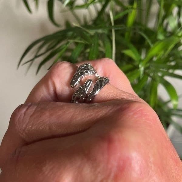 The Jurassic Ring in 925 silver, adjustable - Thumbnail 8