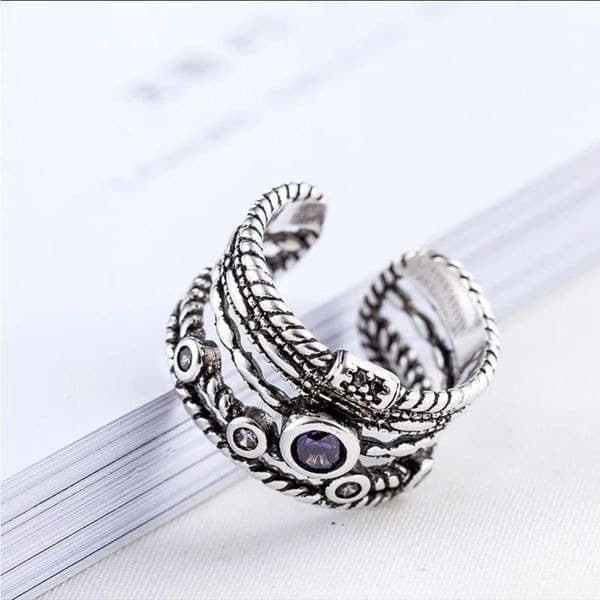 The Queen Aria Ring in 925 silver and cubic zirconia - Thumbnail 9