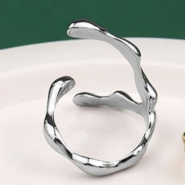 The Crawling Ring adjustable in 925 Gold plated - Thumbnail 7