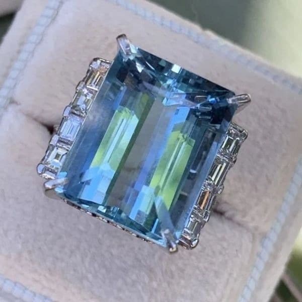 The Great Blue Ring in 925 silver sz 6 - Thumbnail 3
