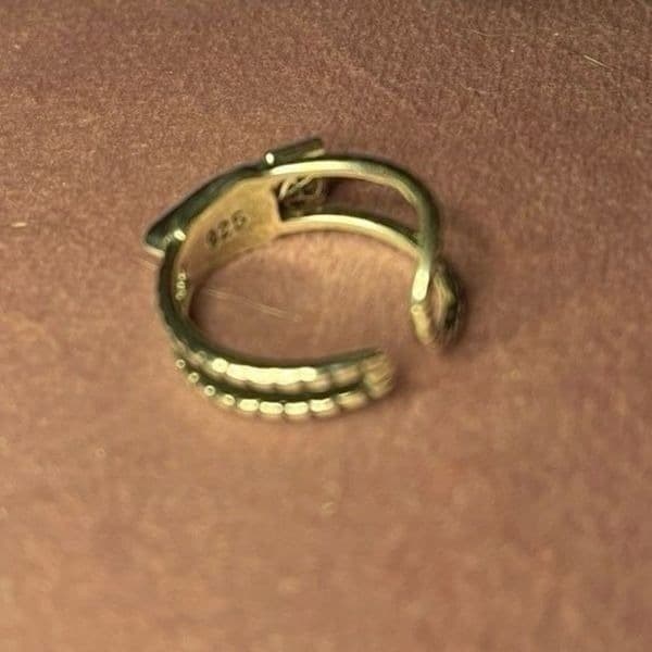 The Zip Me Up Ring with zipper detail in 925 silver - Thumbnail 6