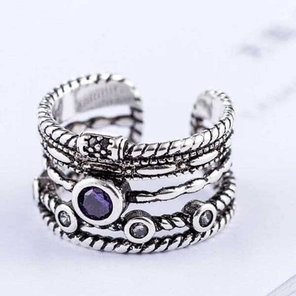 The Queen Aria Ring in 925 silver and cubic zirconia - Thumbnail 5