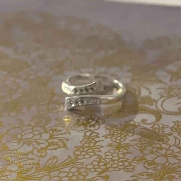 The Tibetan Bypass Ring adjustable w cubic zirconia - Thumbnail 7
