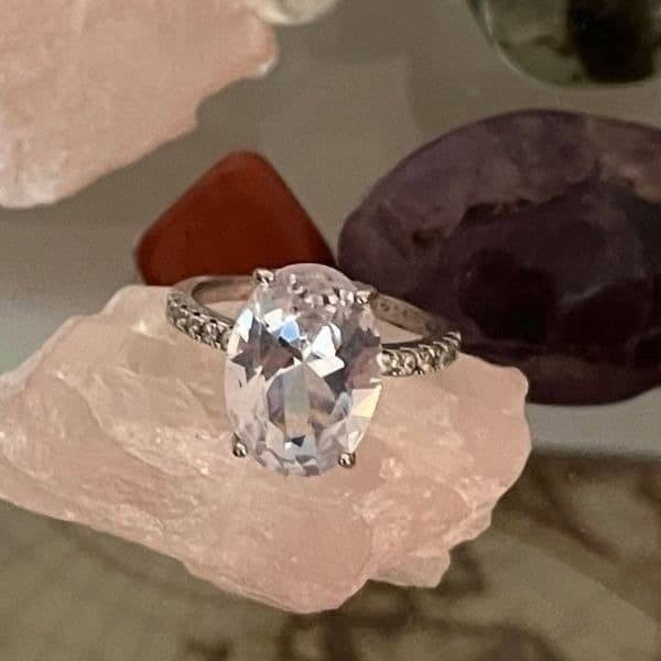 The Oval Glorious Day Engagement ring in 925 silver sz 6 - Thumbnail 7