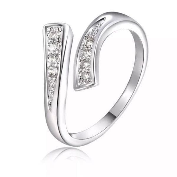 The Tibetan Bypass Ring adjustable w cubic zirconia - Thumbnail 5