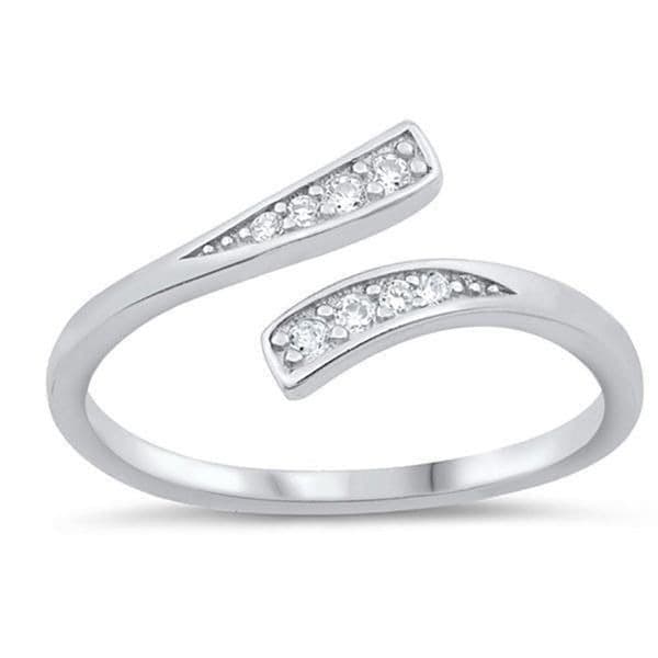 The Tibetan Bypass Ring adjustable w cubic zirconia - Thumbnail 2