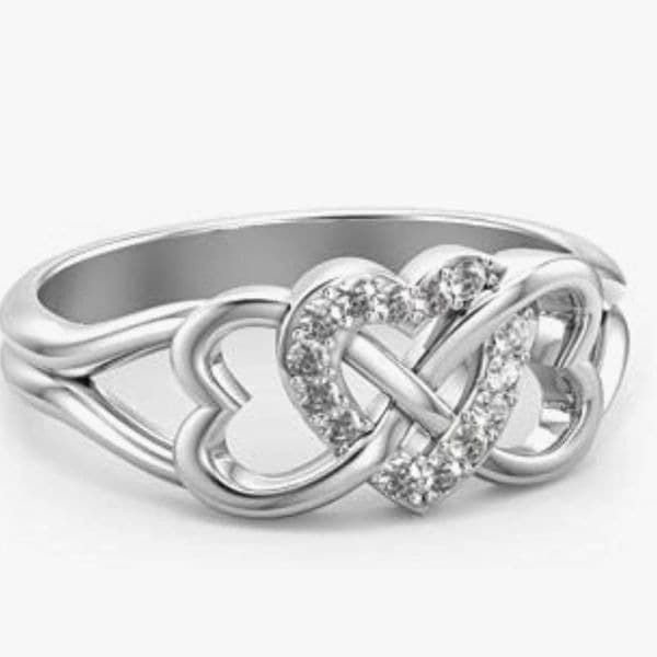 The Infinite Heart luxury ring in 925 and cubic zirconia - Thumbnail 12
