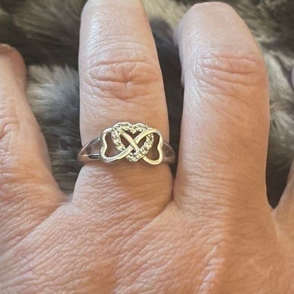The Infinite Heart luxury ring in 925 and cubic zirconia - Thumbnail 3