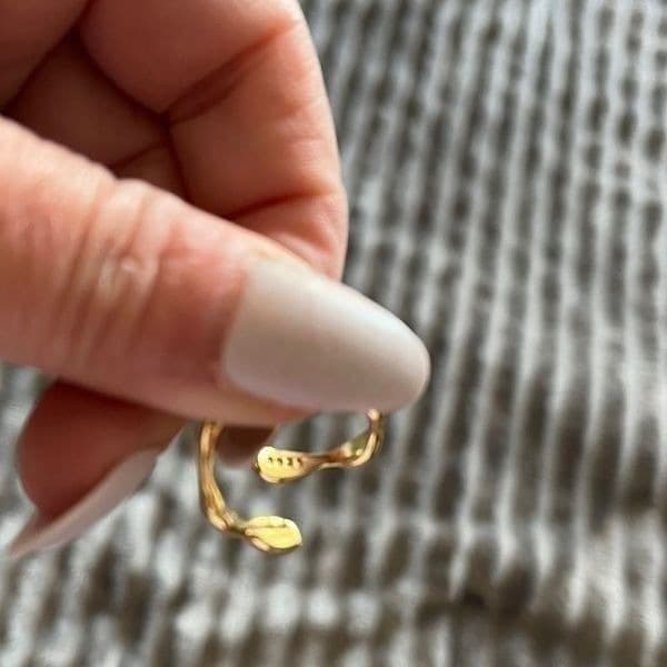 The Fascinating Ring in 14k yellow gold over 925 silver adjustable - Thumbnail 2