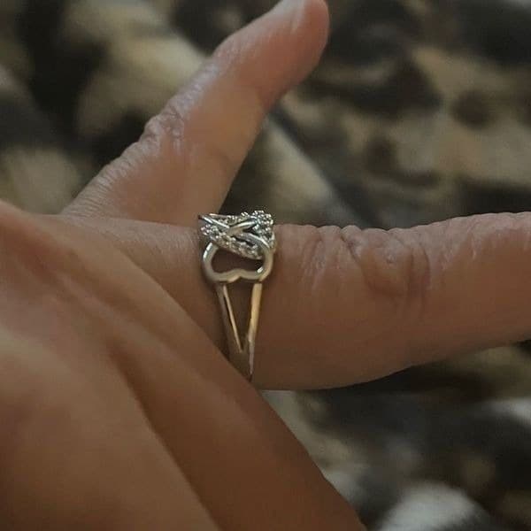 The Infinite Heart luxury ring in 925 and cubic zirconia - Thumbnail 9