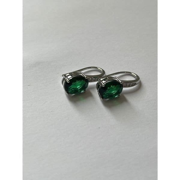 The Opera Night Earrings in Emerald - Thumbnail 4
