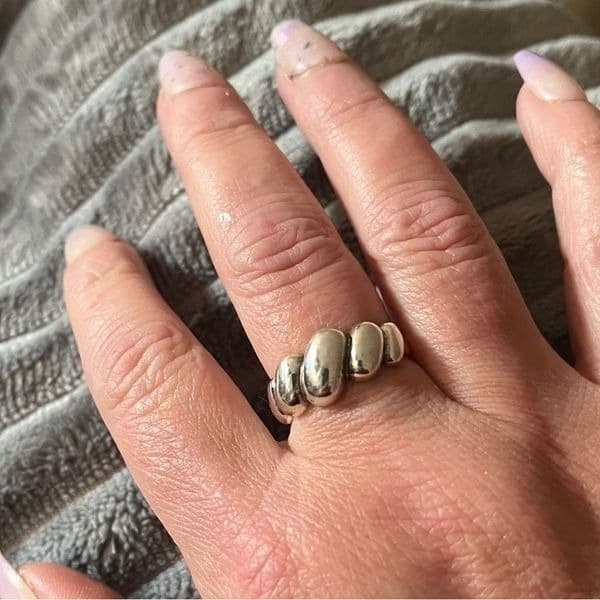 The Sublime Swirl ring in 925 silver adjustable - Thumbnail 5