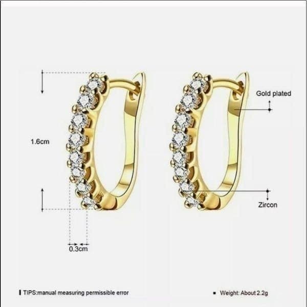 The Icon Pretty 14k Gold plated hoop earrings - Thumbnail 3