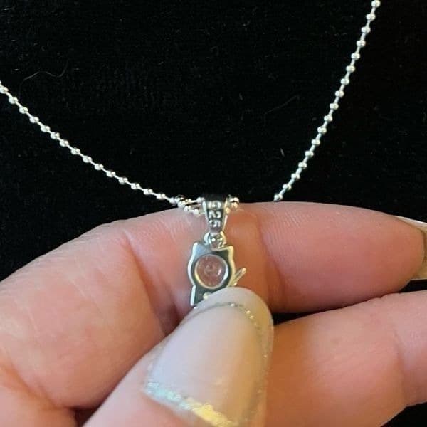 The Couture Cat Pendant Necklace and earrings set in sterling silver - Thumbnail 10
