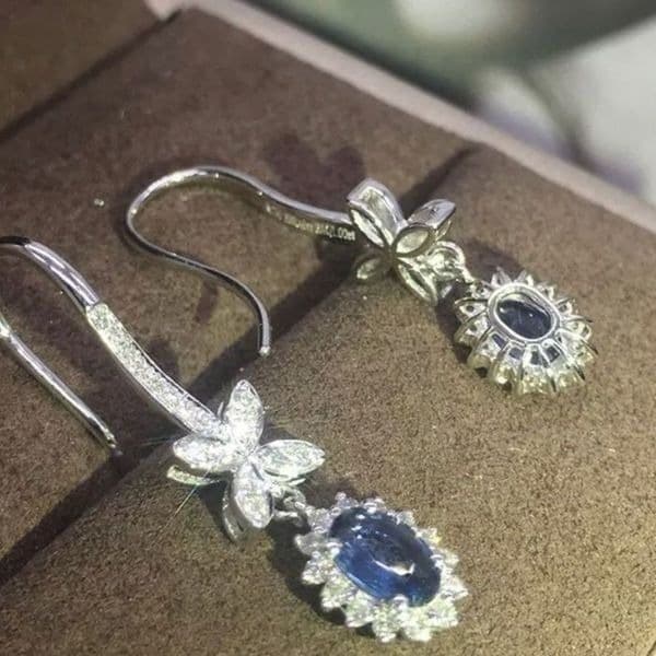 The Super Star zircon and 925 drop dangle earrings - Thumbnail 5