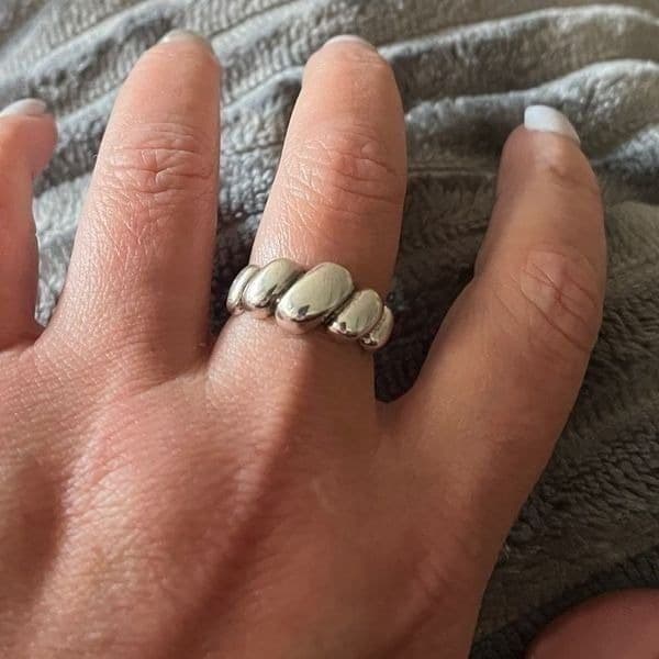The Sublime Swirl ring in 925 silver adjustable - Thumbnail 6