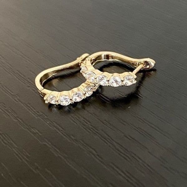The Icon Pretty 14k Gold plated hoop earrings - Thumbnail 6