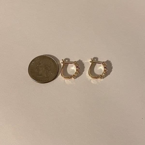 The Icon Pretty 14k Gold plated hoop earrings - Thumbnail 5