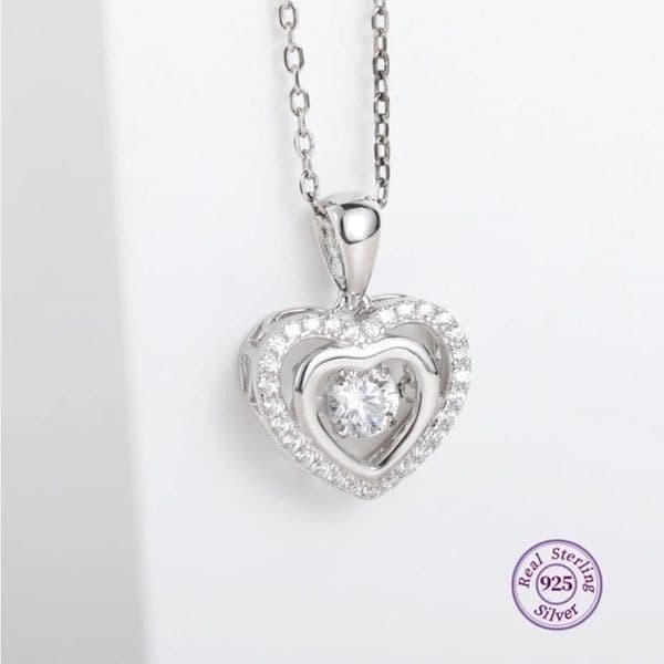 The Princess Darling Necklace in 925 silver and cubic zirconia - Image 1