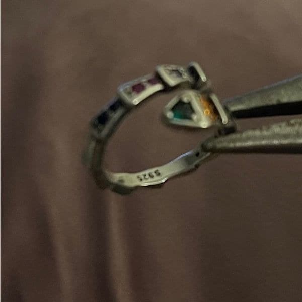 The Multi-Colored Serpent Ring in 925 silver - Thumbnail 8