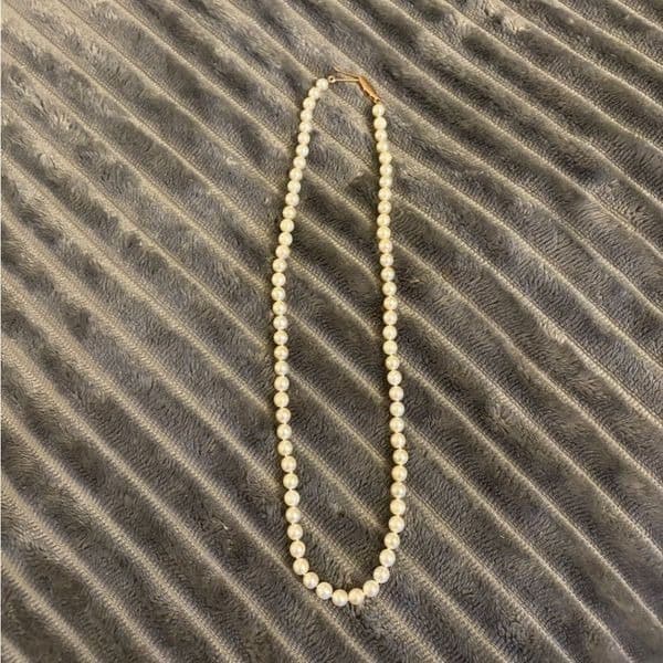 White Pearl Necklace Classic Jewelry - Thumbnail 5
