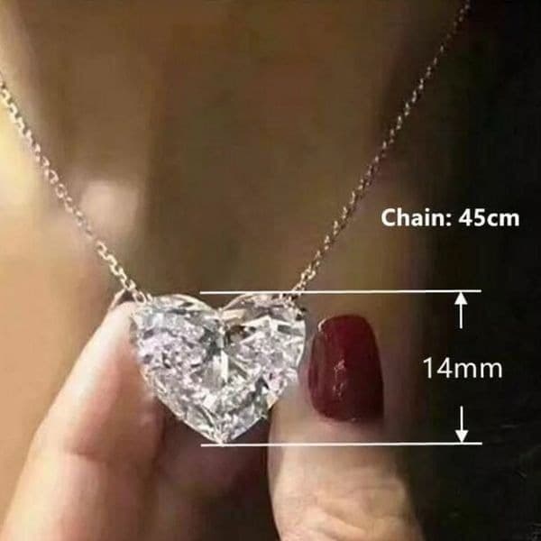 The Bubble Heart 925 Pendant necklace - Thumbnail 4