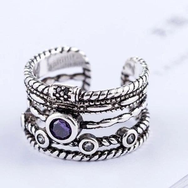 The Queen Ring in 925 silver and cubic zirconia - Thumbnail 5