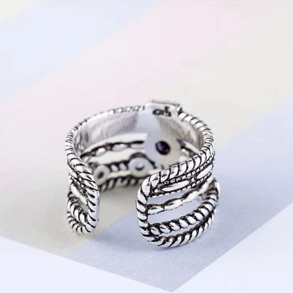 The Queen Ring in 925 silver and cubic zirconia - Thumbnail 7