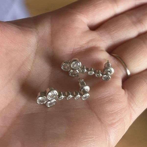 The Maid Of Honor Earrings in 925 and cubic zirconia - Thumbnail 10