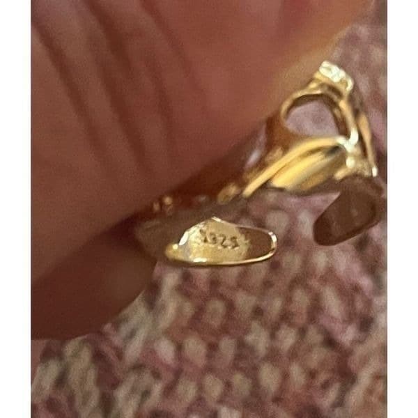 The Monster Ring adjustable in yellow gold plated 925 silver - Thumbnail 3