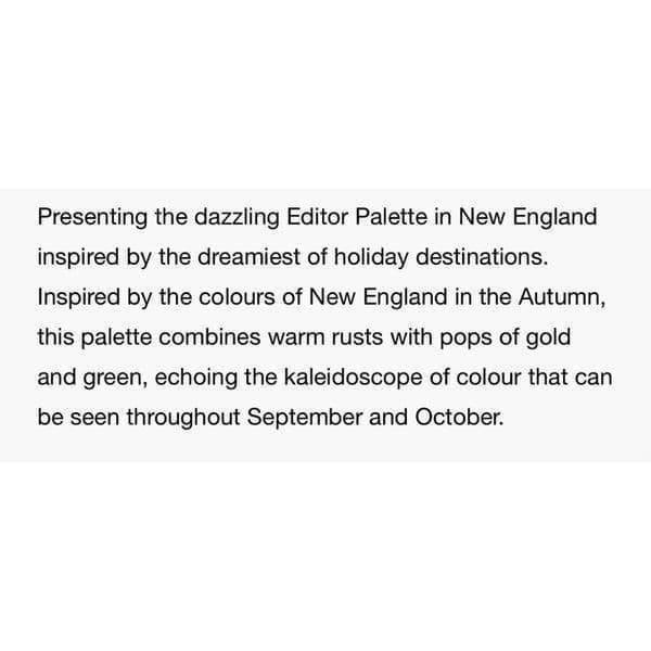 CIATE LONDON New England Vegan Autumn Eyeshadow Palette - Thumbnail 6