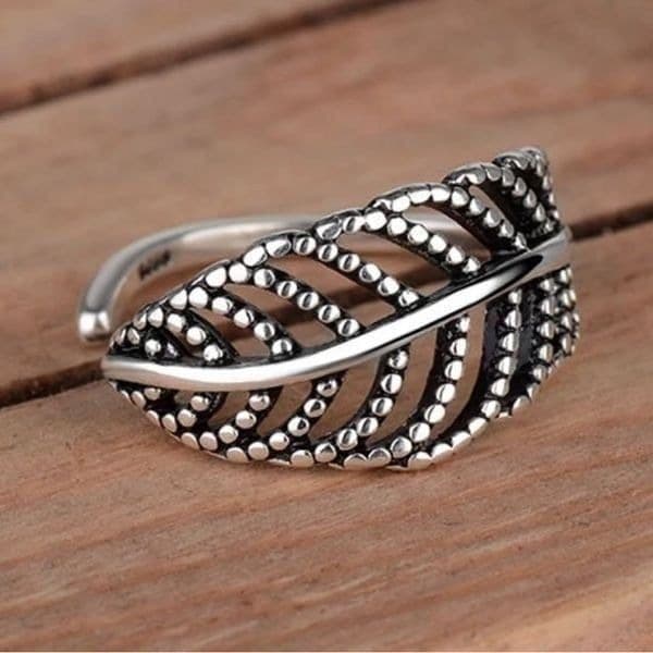 The Autumn Leaf Ring in 925 silver - Thumbnail 3