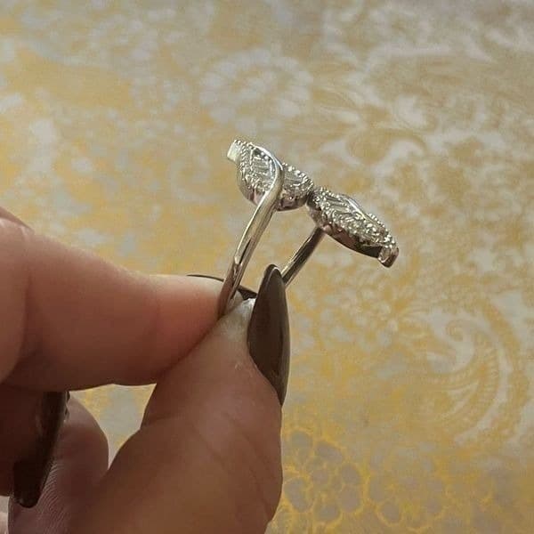 The Double Leaf adjustable ring in 925 - Thumbnail 10