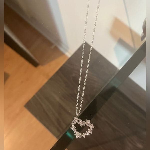 The Jagged Heart Pendant necklace in 925 silver - Thumbnail 7