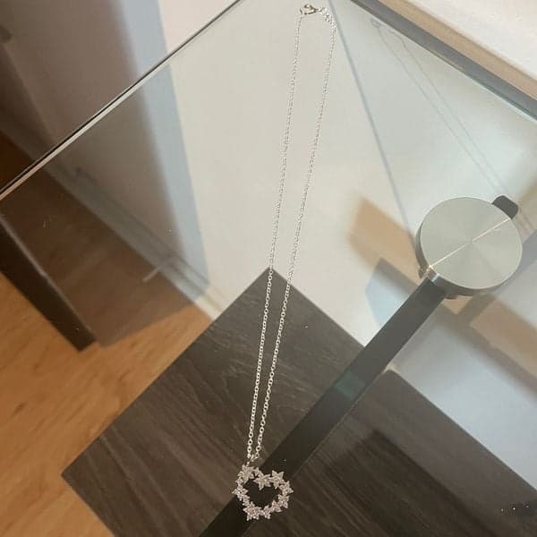 The Jagged Heart Pendant necklace in 925 silver - Thumbnail 9