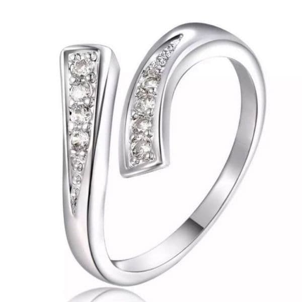 The Tibetan Bypass Ring adjustable in. Silver and gemstones - Thumbnail 5