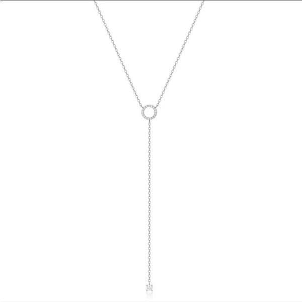 The Gotta Have it Delicate Lariat necklace with cubic zirconia in 925 silver - Thumbnail 4