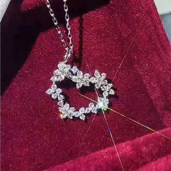 The Jagged Heart Pendant necklace in 925 silver - Thumbnail 8
