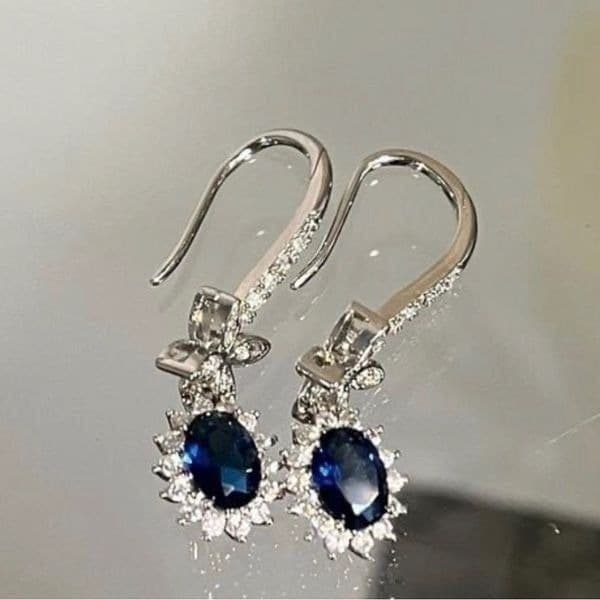 The Super Star zircon and 925 drop dangle earrings - Thumbnail 5