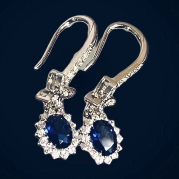 The Super Star zircon and 925 drop dangle earrings - Thumbnail 7