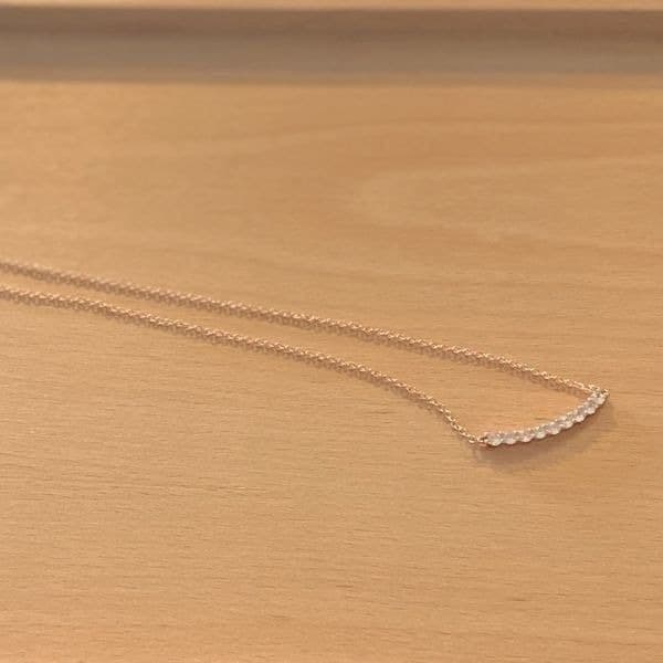 The Sweetest Rose Gold Plated Bar necklace - Thumbnail 5