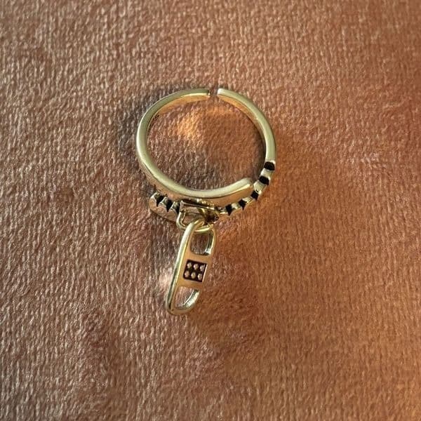 The Zip Me Up Adjustable Ring in 925 silver - Thumbnail 6