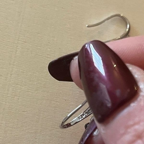 The Mystical Sapphire Teardrop Drop Earrings in 925 silver - Thumbnail 7