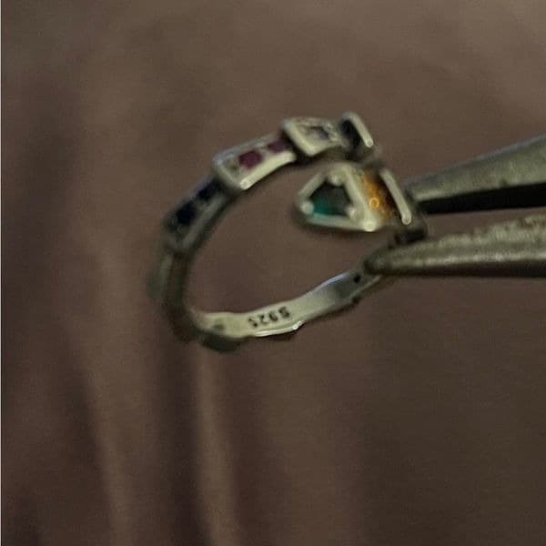 The Multi-Colored Serpent Ring in 925 silver - Thumbnail 3