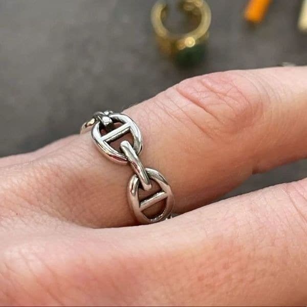 The Link Me Ring in silver 925 - Thumbnail 6