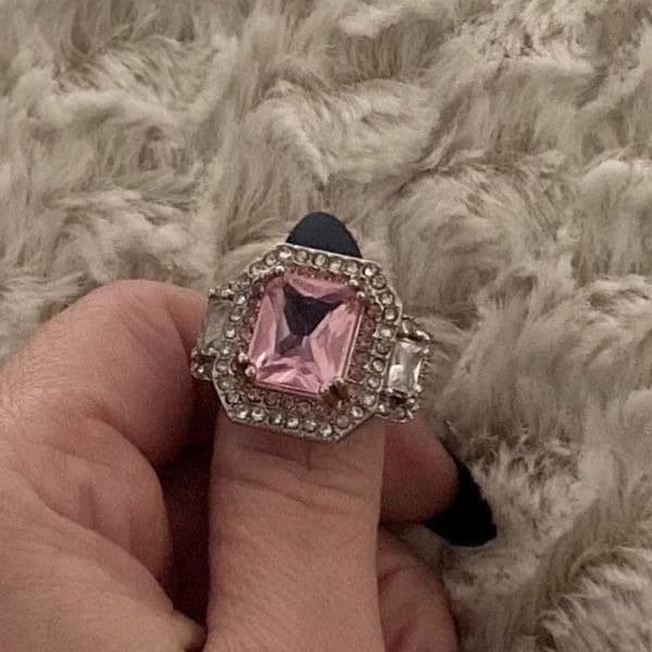 The Epic Millennial Pink Ring in 925 silver SIZE 6 - Thumbnail 2