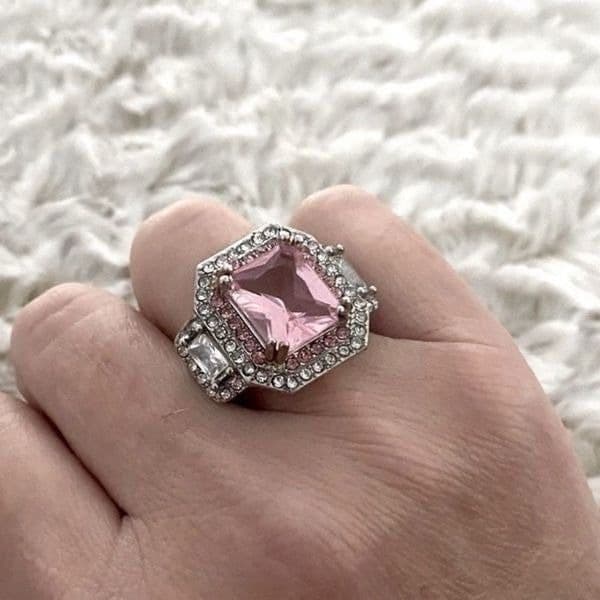 The Epic Millennial Pink Ring in 925 silver SIZE 6 - Thumbnail 6
