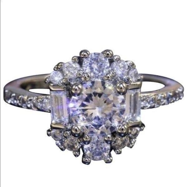 The Madeleine Estate inspired silver 925 statement ring sz 6 - Image 1